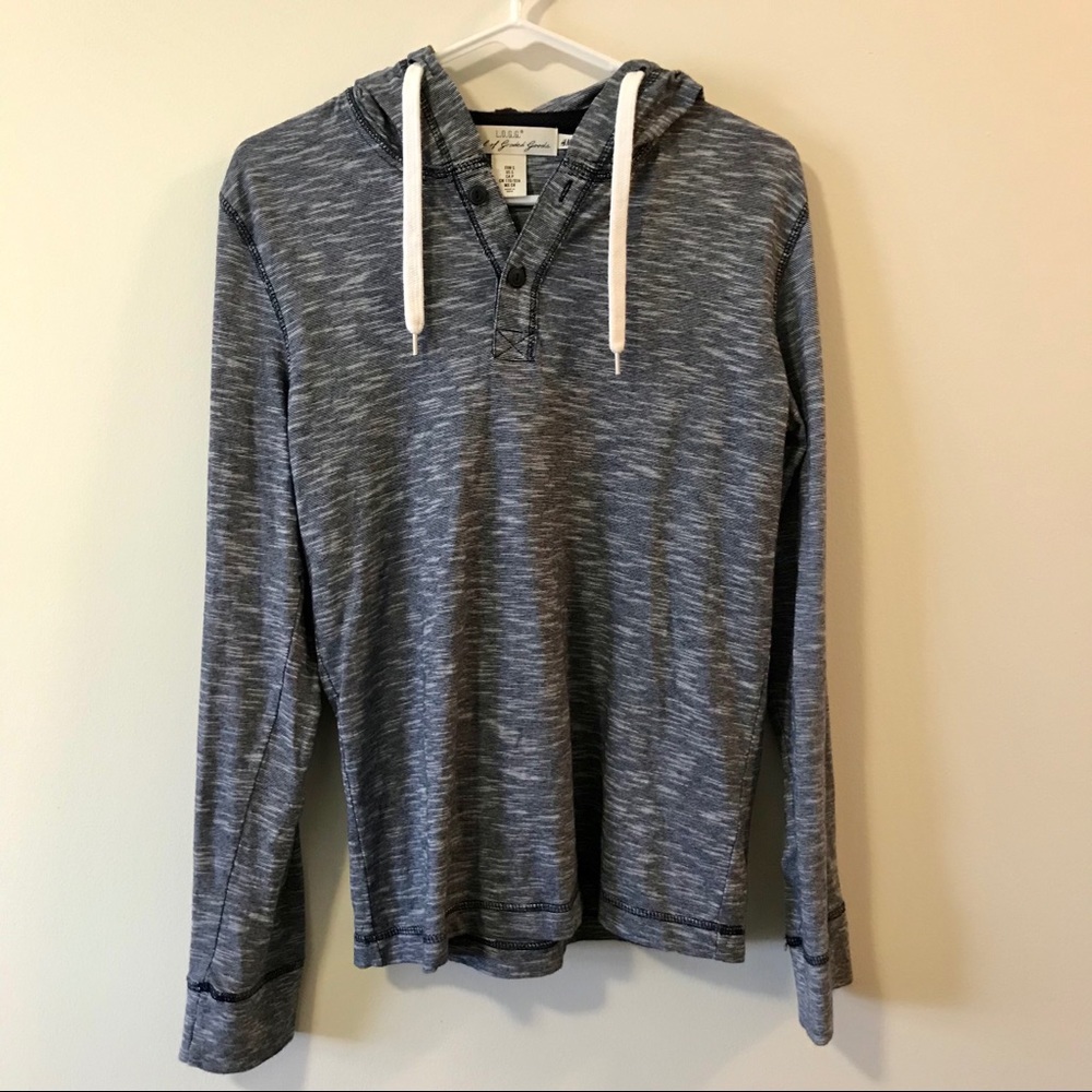 H&M Dark Blue/Grey Pullover with Hood